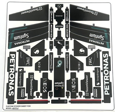 Custom Aufkleber für 42171 Bogen 2 Replacement Sticker 42171 Sheet  2