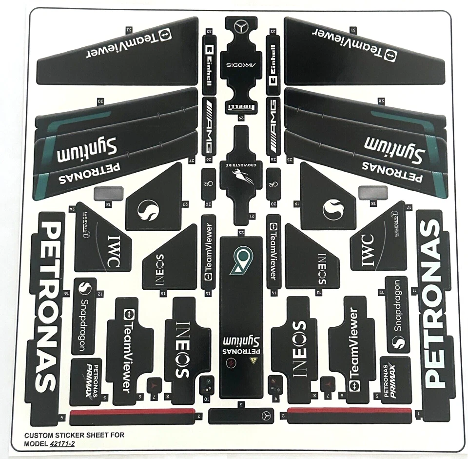 MARKENLOS Custom Stickers for 42171 Sheet 2 Replacement Stickers 42171 Sheet 2