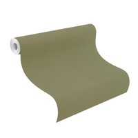Vliestapete Rasch Uni Textilstruktur GrüN-Kaki Kalahari 452068 (3,30€/1Qm)