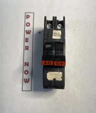 Federal Pacific FPE Stab-Lok Breaker 2 Pole 40 Amp 240V Thin - Ships Today