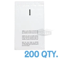 200 10x15 Self Seal Suffocation Warning Clear Poly Bags 1.5 mil Free Shipping