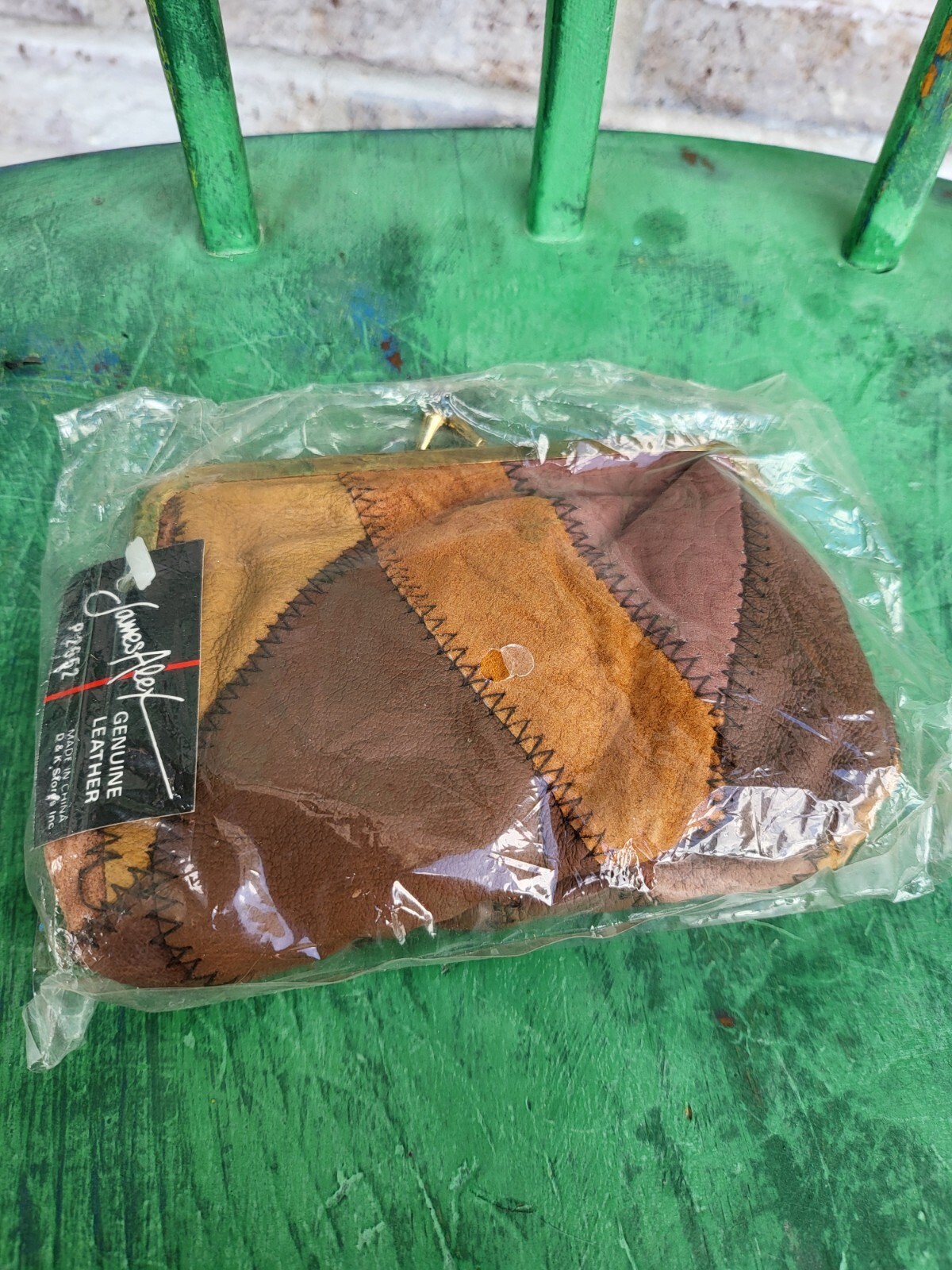 Patchwork Leather Pair Set (2) Coin Purses Kiss C… - image 5