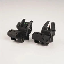 JORMIX Tactical Folding Back Up Iron Sight Front Rear Sights Set