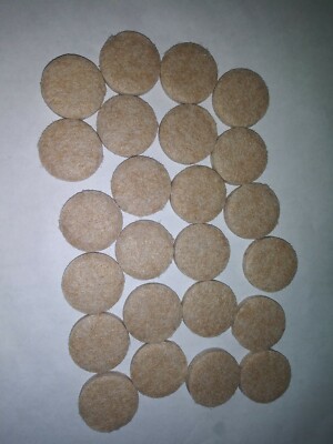 Self adhesive felt pads by Shephard 24 pcs 1'' Round.