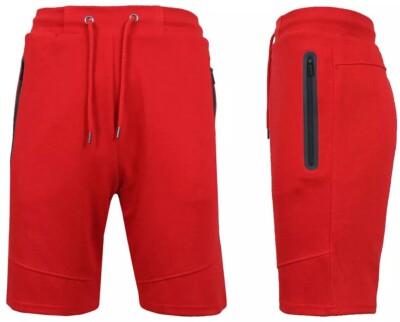 Men's Fleece-Lined Sweat Short & Zipper Pockets ( Size S-2XL ) NWT Free Shipping