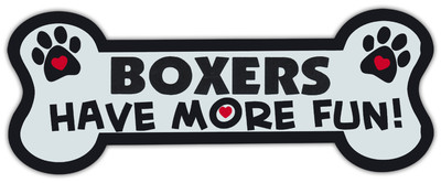 Dog Bone Shaped Magnets: Boxers Have More Fun! | Cars, Trucks, Mailboxes