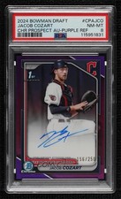2024 Bowman Draft Chrome Prospect Purple Refractor Jacob Cozart PSA 8 Auto 1l8x