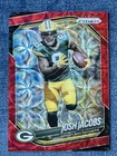 2025 Prizm Choice Josh Jacobs red scope /20 Green Bay packers #188