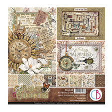 Ciao Bella CABINET OF CURIOSITIES 8x8 Paper Pad 12 Sheets Scrapbook CBH085