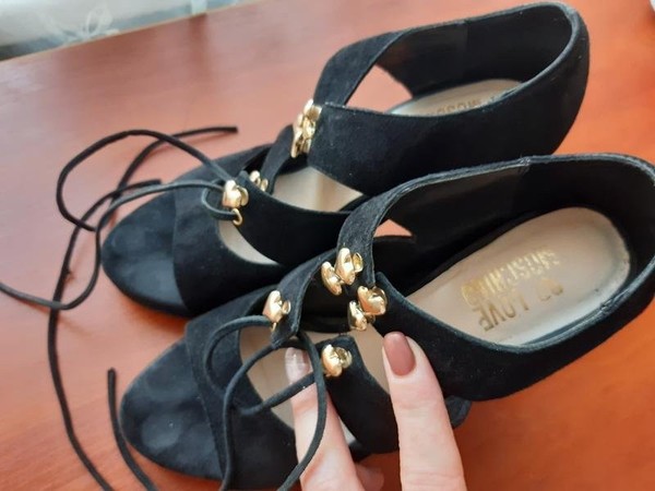 Women Love Moschino Heels Black Suede 36