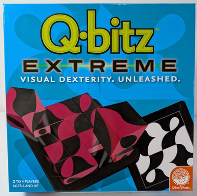 Q-bitz Extreme Complete MindWare Visual Dexterity Board Game 2-4 Player