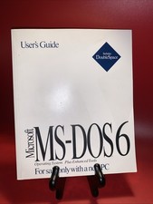 Vintage Microsft MS-DOS6 Operating System Plus Enhanced Tools User s Guide 1993