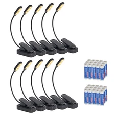 Best 10 Pack Book Lights, Reading Lights for Books in Bed-Eye Caring 3 Colors