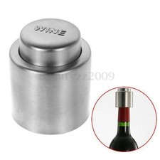 Stainless Steel Vacuum Sealed Wine Storage Bottle Stopper Plug Cap Cork A