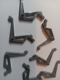 Z-1 Lego Lot 7 Old Dark Gray Insectoid Legs 30211  6919 6837 6905