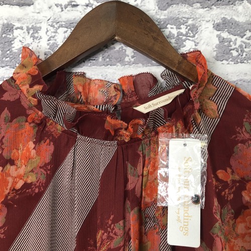Soft Surroundings Dress Womens Large Woodland Manor Floral Asymmetrical Boho - Picture 2 of 15
