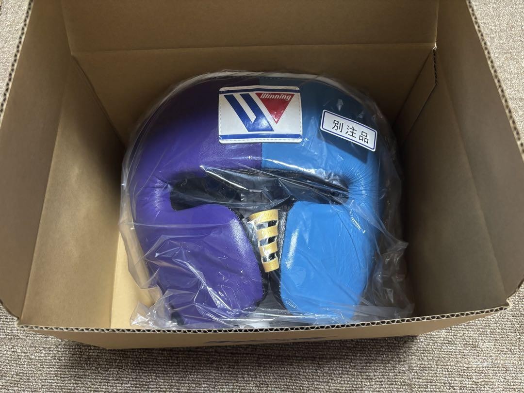 Winning Boxing Head gear Face Guard Purple SkyBlue CO-FG Winning Boxing Head gear Face Guard Purple SkyBlue CO-FG
