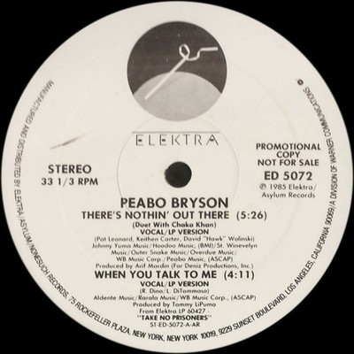 Peabo Bryson, There's Nothin' Out There, (12'', Promo), NM or M-, 4086456331