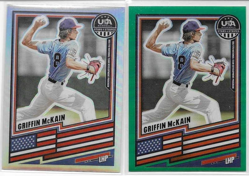 2026 Stars & Stripes Prizm Green & Silver Prizm Griffin McKain NTDP P 2 Card Lot