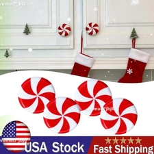 Decorative Knob Covers-Red Peppermint - 1/2/4pcs - Stretch over Hardware Decor