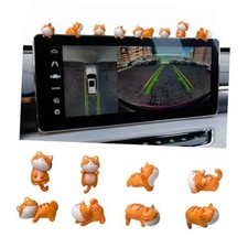 8pcs Mini Cat Cute Car Accessories Funny Cat Dashboard Decor With Glue Orange 8pcs Mini Cat Cute Car Accessories Funny Cat Dashboard Decor With Glue Orange