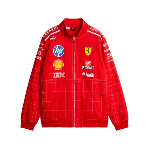 PUMA Scuderia Ferrari Replica Special Monza Jacket Mens Red Casual Athletic Oute - product listing photo