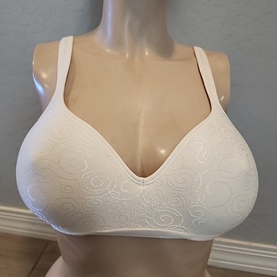 Bali Bra 36C Ivory Wireless Lightly Lined 3463