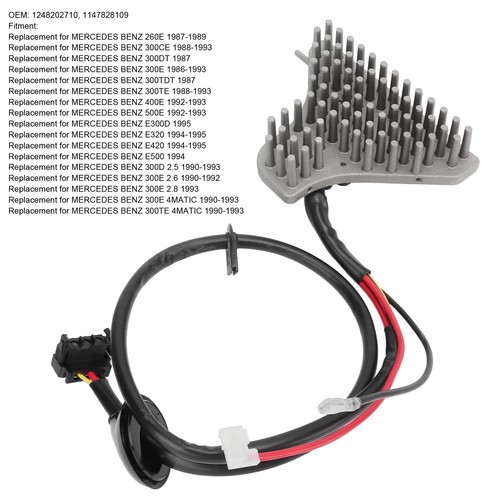 ˜Blower Motor Regulator Resistor 1248202710 Replacement For 260E - Picture 9 of 22