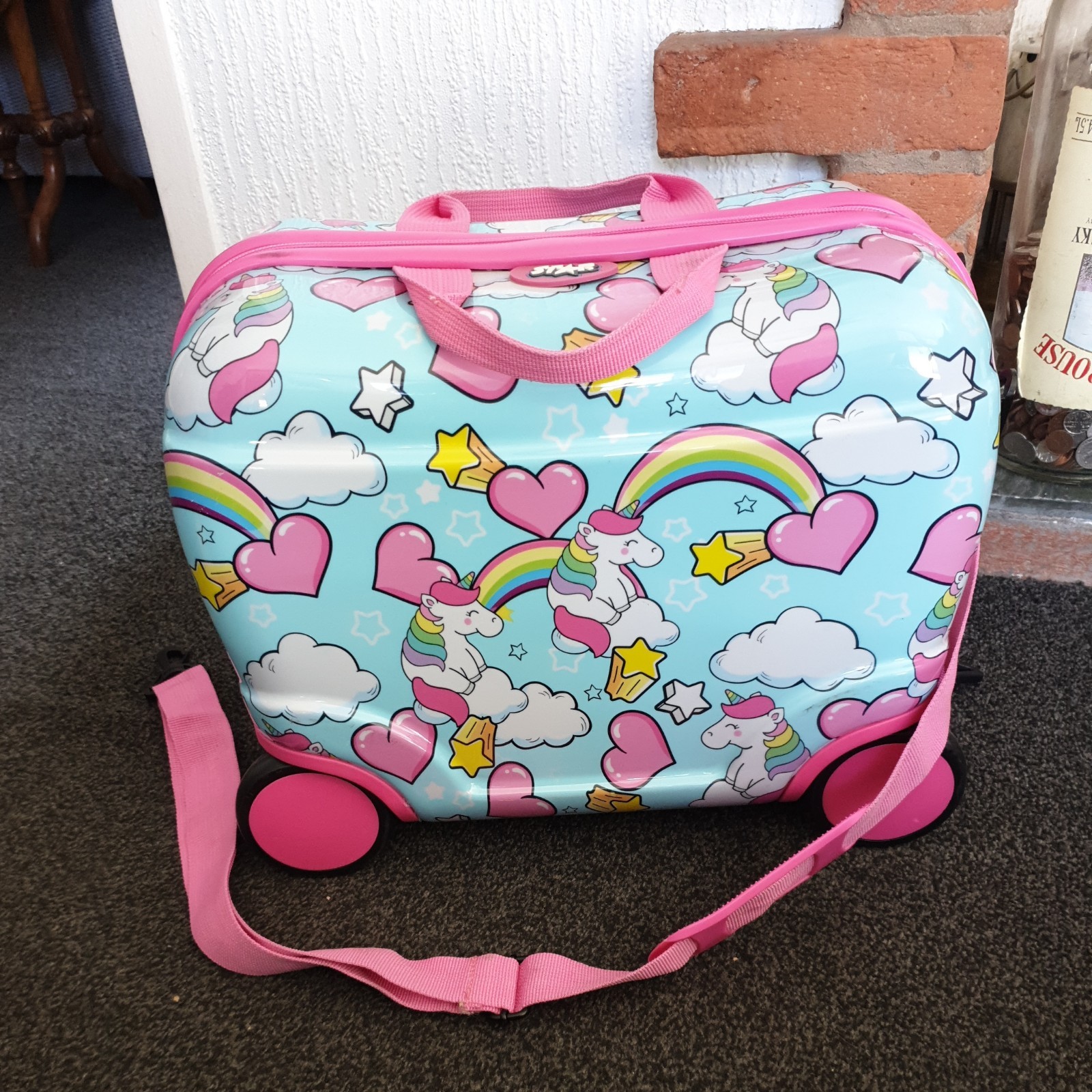 Maleta de viaje Star Child equipaje de mano unicornio estuche con ruedas