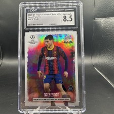 2020-21 Topps Chromex Steve Aoki Uefa Champions League - Neon Futures Pedri...