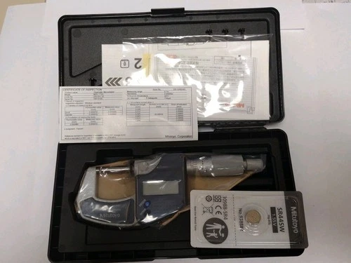 MITUTOYO 293-831-32 0-1"DIGIMATIC MICROMETER, RATCHET STOP THIMBLE