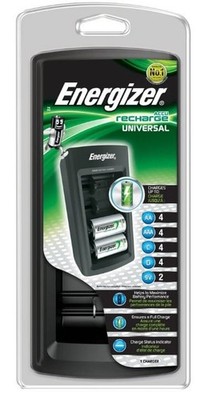 Energizer Ni-MH Ladegerät für 2/4×AAA/AA/C/D & 1/2×6F22