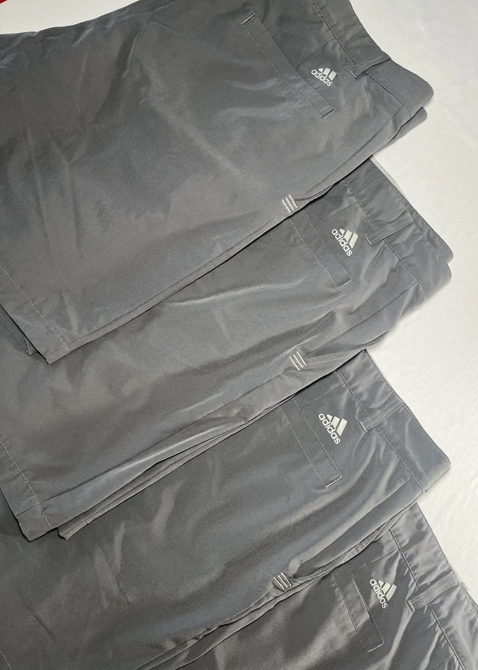 Adidas Men’s Golf Shorts Lot of 4 Gray Size 38 Stretch Performance Athletic - Image 2 of 4