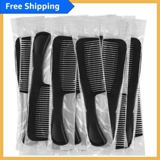 200 Individually Wrapped Combs Hygienic Black Hair Combs for Travel Events