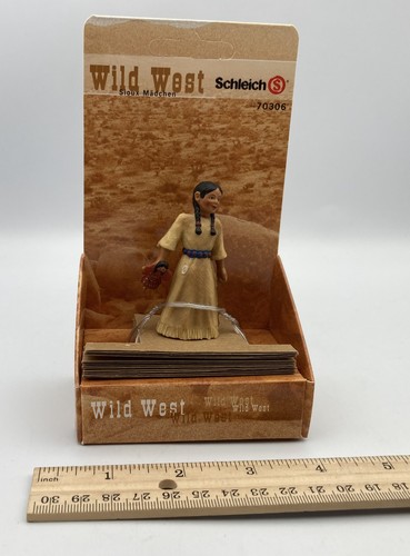 Figura Schleich SIOUX GIRL con muñeca nativa americana salvaje oeste 70306 - Imagen 3 de 4