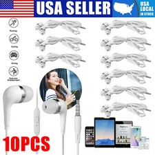 10 X In-Ear Headset Earphone Headphone Earbud Mic for Samsung Galaxy S4 S5 S6 S7