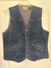 Vtg 1970  s Levis Panatela Men  s LARGE Western Sportswear Denim Jean Vest