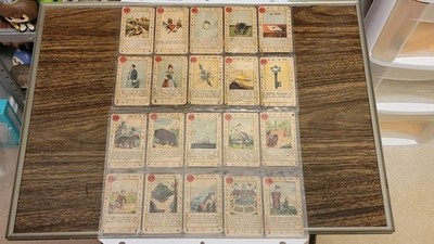 Mlle Lenormand's Untrügliche Wahrsage-Karten 1890 Incompete Set Leonormand Cards