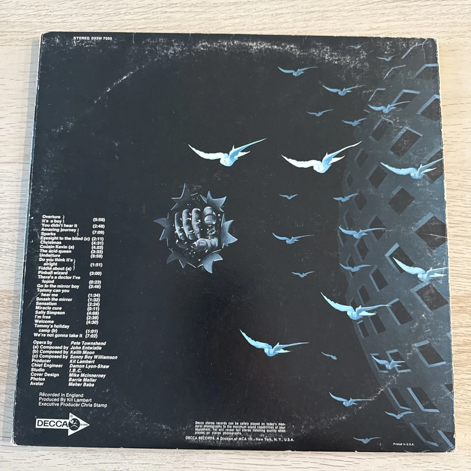 The Who Tommy 1969 2 LP Original Press Decca Record DXSW 7205 Trifold Booklet Foto 2 de 4