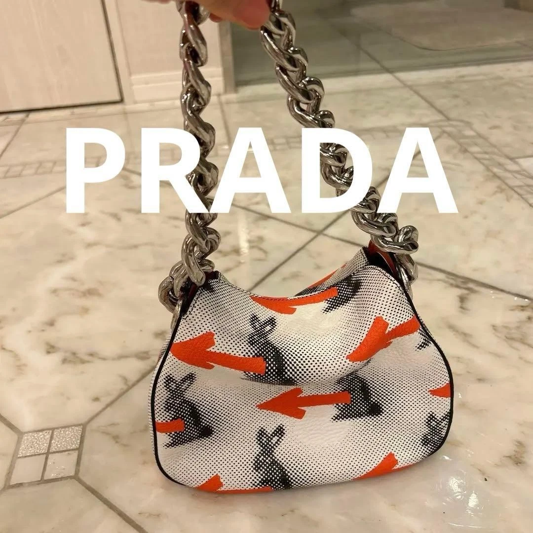 PRADA Leather Exterior Animal Print Bags & Handbags for Women for