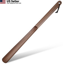 muso wood Wooden Shoe Horn, Walnut Horn Long 23.6 x 1.37 inch,