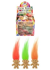 Mini Troll Pencil Topper With Hair Mixed Colours Ideal Party Bag Toys UK