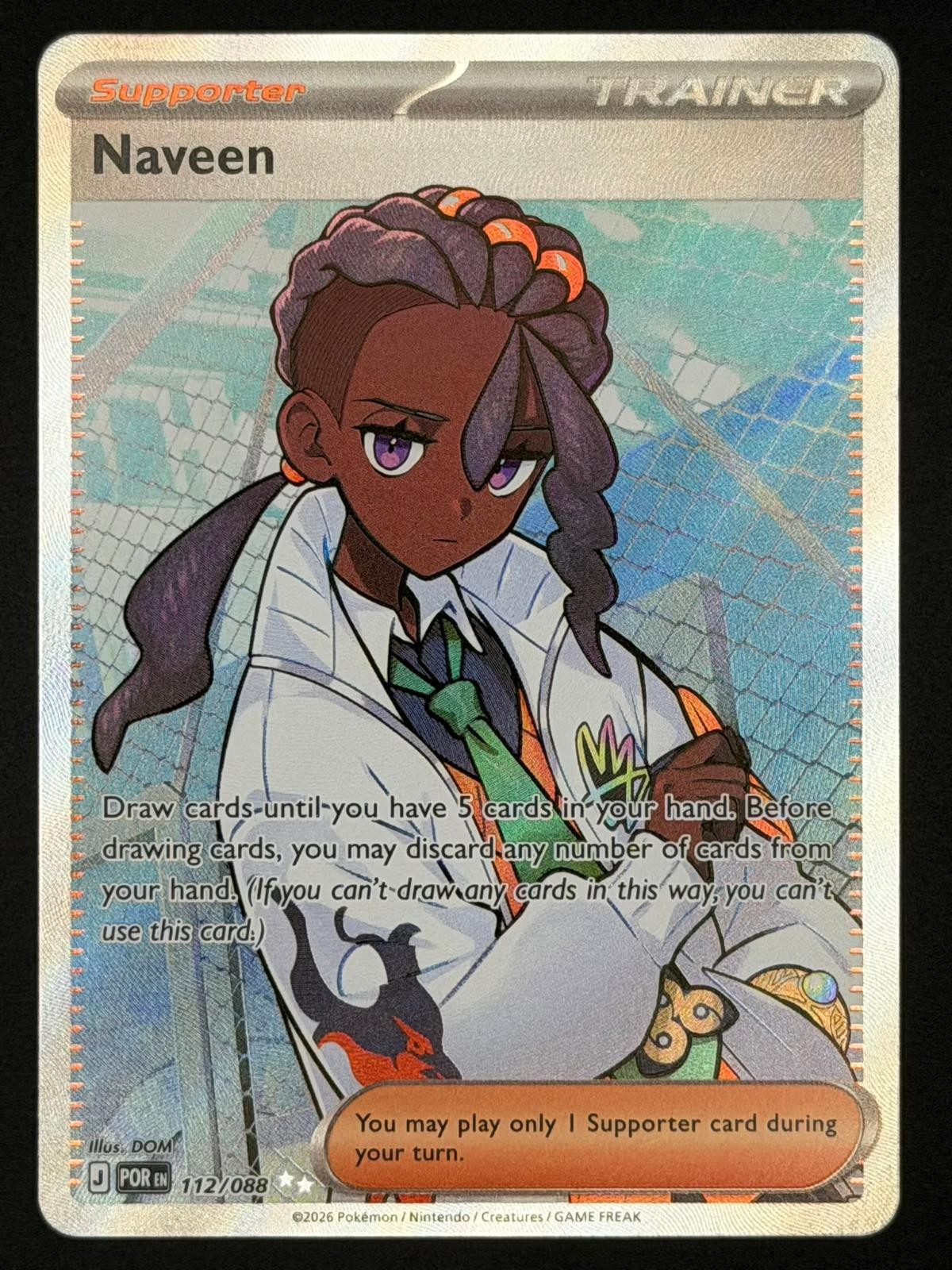 Naveen 112/088 Ultra Rare Perfect Order Pokemon Near Mint