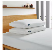 Serta Pillow 2-Pack 233-Thread Goose Feather Side Sleeper Medium King White