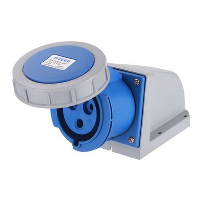 220-240V IP67 32A 2P+E 3 Pin CEE Surface Mounted Socket for Industry Aviation