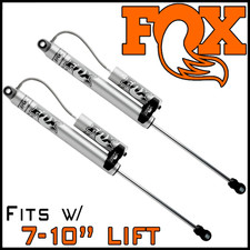 Fox 2.0 Rear Reservoir Shocks 1999-2019 Silverado Sierra 2500 3500 W7-10 Lift