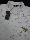 Mens Large Travis Mathew Polo Shirt Warp Drive Desert Cerveza Pacifico Clara NWT