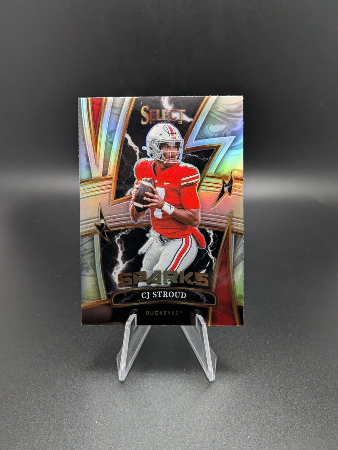 2023 Select Draft Picks C.J. Stroud Sparks Silver RC Prizm Rookie #SPR-CJS