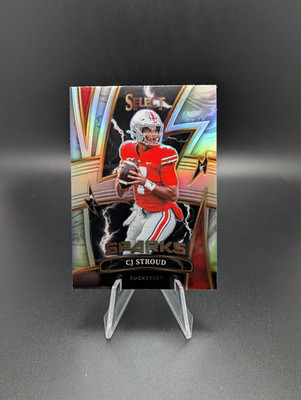 2023 Select Draft Picks C.J. Stroud Sparks Silver RC Prizm Rookie #SPR-CJS