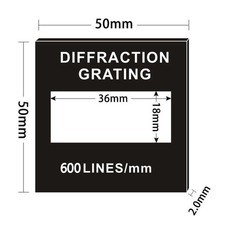 Diffraction Spectroscopy Transmission Grating with Various Line Counts